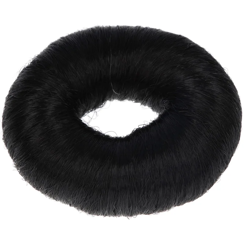 Synthetic Hair Bun Small Black 73mm