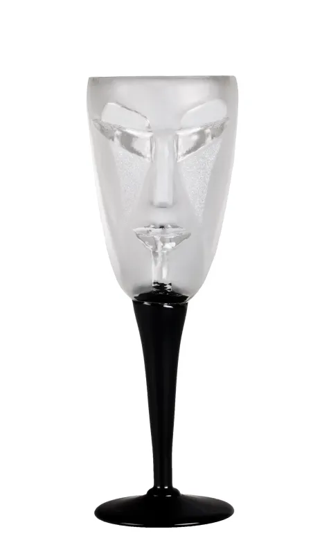 Målerås - Masq Kubik - Vin glas - Vit kristall design Mats Jonasson