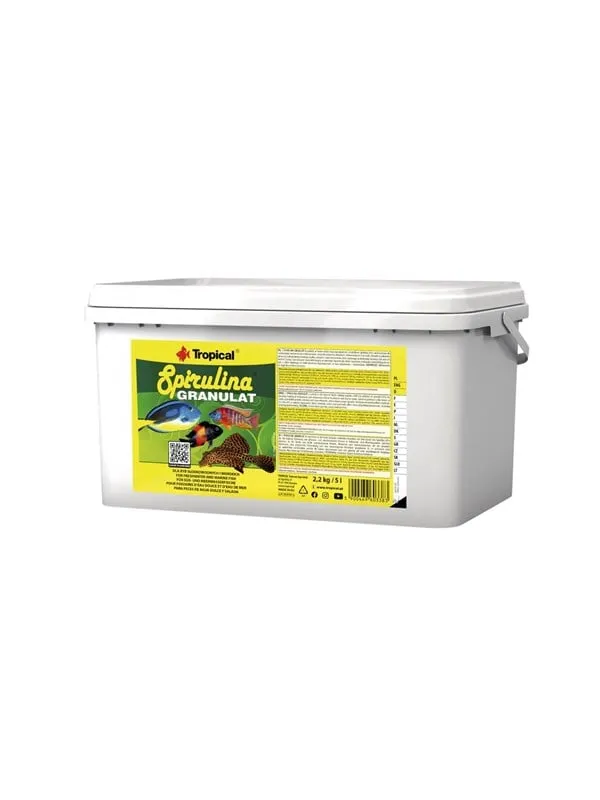 Tropical Spirulina Granulat 5 L. / 2,2 kg.