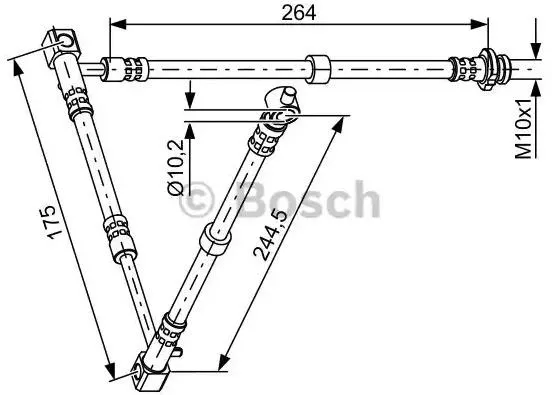 Bromsslang BOSCH 1 987 481 836