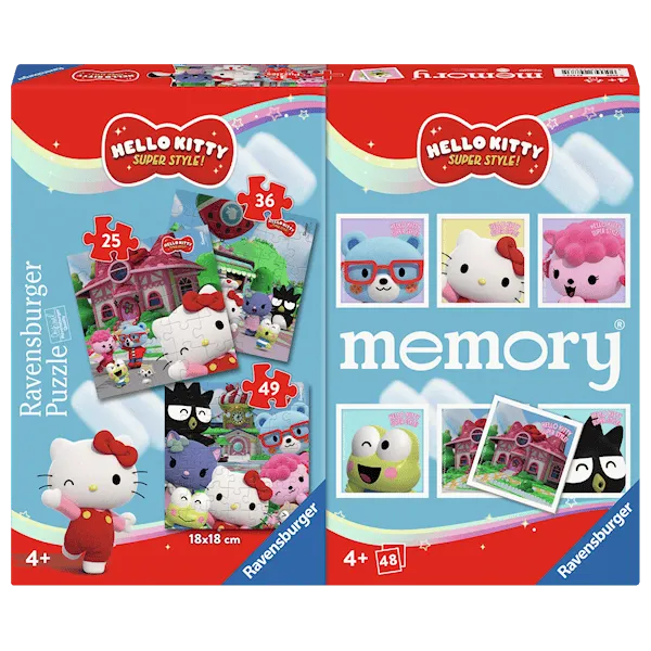 Hello Kitty 3 Pussel och Memory® Ravensburger