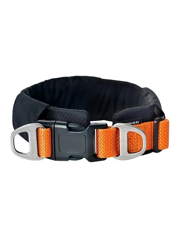 Dogman Emmi Vadderat Justerbart Halsband Orange S (35mm x 40-68cm)
