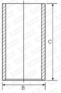 Cylinderfoder GOETZE ENGINE 14-011041-00