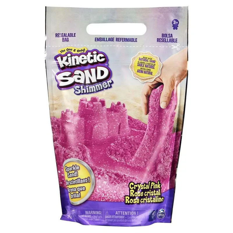 Kinetic Sand Glitter Sand Rosa – Kinetic Sand – Leksaksaffären