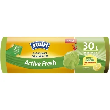 Swirl Avfallspåse Active Fresh 30 liter