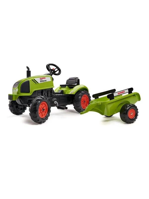 Falk Tramptraktor med Släpvagn, Grön