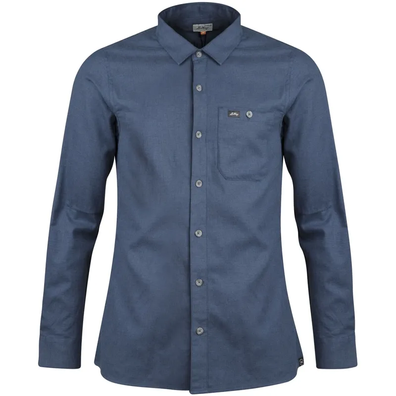 Lundhags Ekren Solid Ms LS Shirt, skjorta, herr, blå
