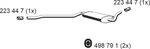 Mittenljuddämpare ERNST 223027