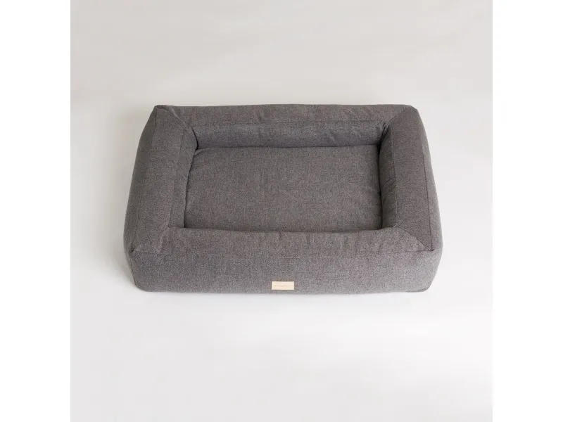 Box Bed Hundbädd Mörkgrå L