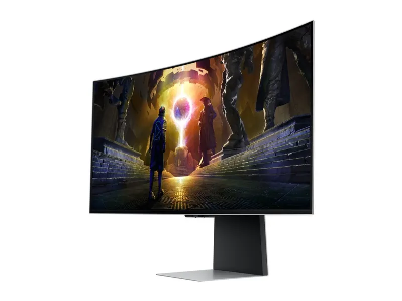 Samsung Odyssey OLED G8 S34DG850SU bildskärm 34″ 175 Hz, silver