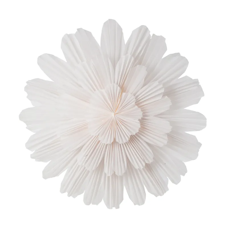 Snöblomma pappersstjärna, vit, Ø68 cm, blomform - Watt & Veke - Vardagsrum - Design - Papper / papp
