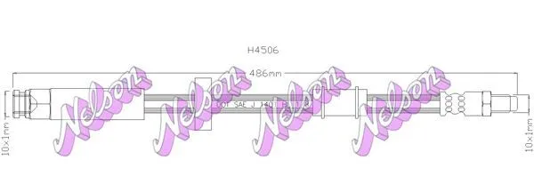 Bromsslang KAWE H4506