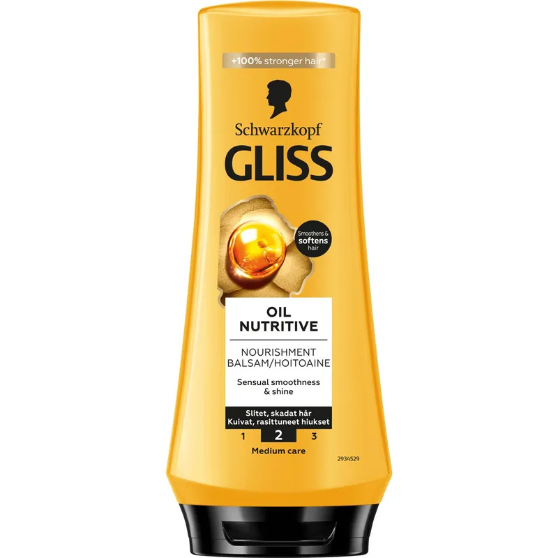 Schwarzkopf Gliss Nourishment Conditioner Oil Nutritive For Strawy & Damaged Hair – 200 ml