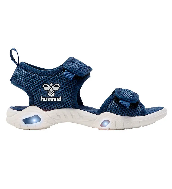 Hummel Sandaler m. Ljus – Flash – Legion Blue (#5800)