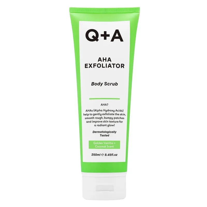 Q+A AHA Exfoliator Body Scrub 250 ml