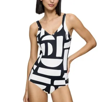 Triumph Summer Allure Wired Swimsuit Svart/Vit E 42 Dam