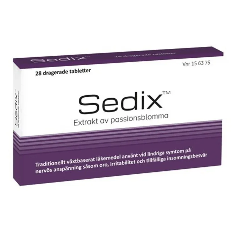 Sedix, dragerad tablett, 28 st