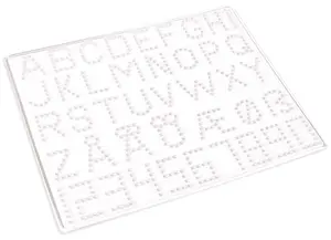 Pärlplatta ABC/siffror 5/fp