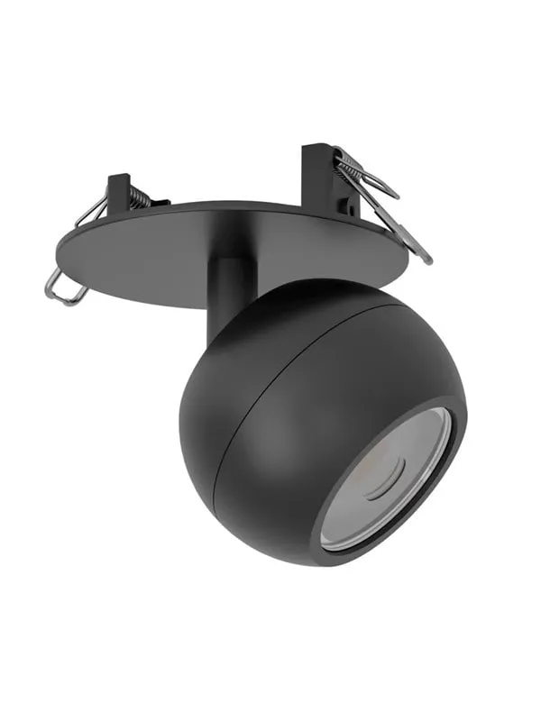 Eglo Mengibar Sphere Inbyggd. Ø:90 Cct Dimbar. Svart