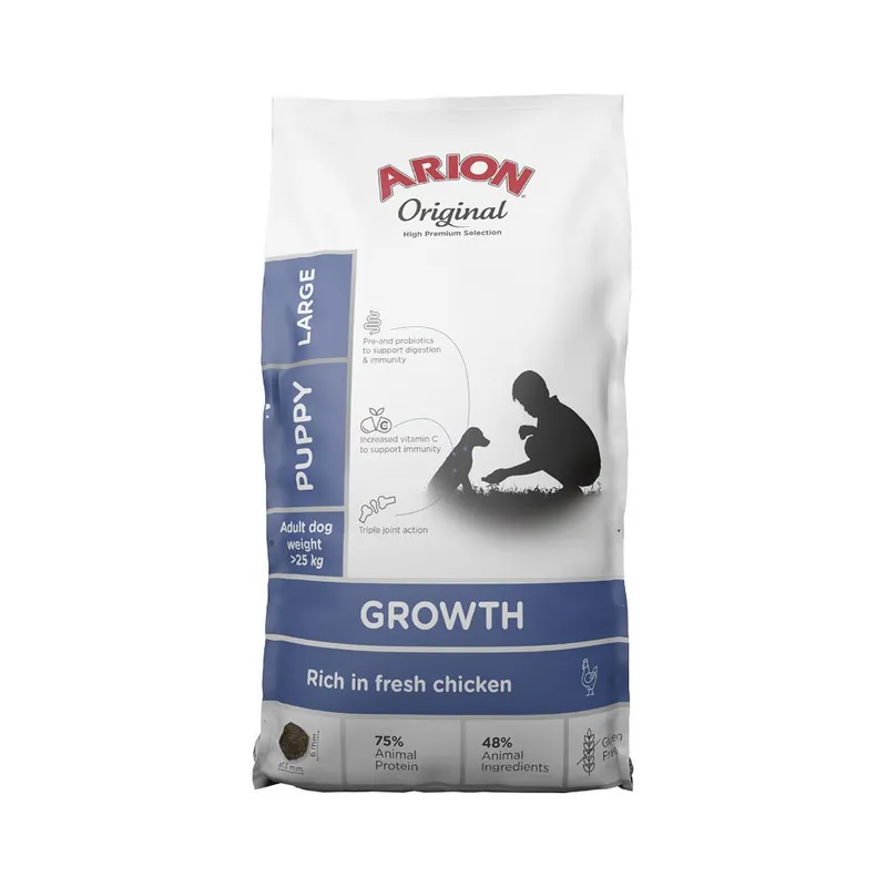 Original Growth Chicken Large Torrfoder för Valpar - 2 kg