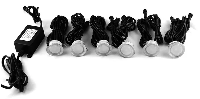 TRÄDGÅRDSBELYSNING DECKLIGHT 6PACKSET INKL TRAFO 5W | Beijerbygg Byggmaterial