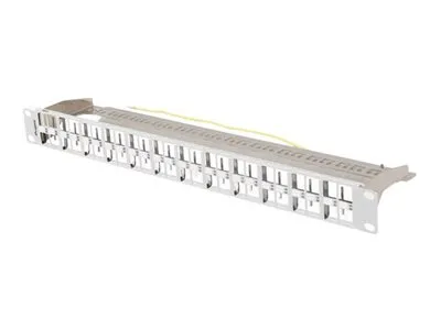Lanberg Patch Panel Blank 48-Port 1U 19″ FTP for Keystone Modules Grey