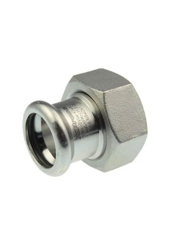 Vsh Fabrieken Xpr stainless coupl w/nut ff 35xg3/2