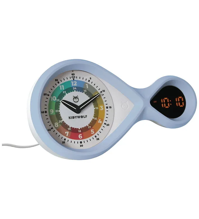 Kidywolf Väckarklocka – Analog/Digital – Kidya Alarm – Blå