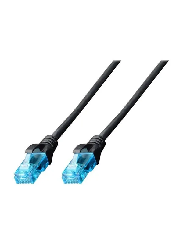 DIGITUS patch cable - 3 m - black - Svart - 3m (#8125)