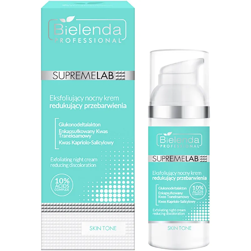 Bielenda Professional SUPREMELAB SKIN TONE Exfoliating Night Cream Reducing Discoloration 50 ml