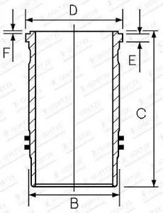 Cylinderfoder GOETZE ENGINE 15-450130-00