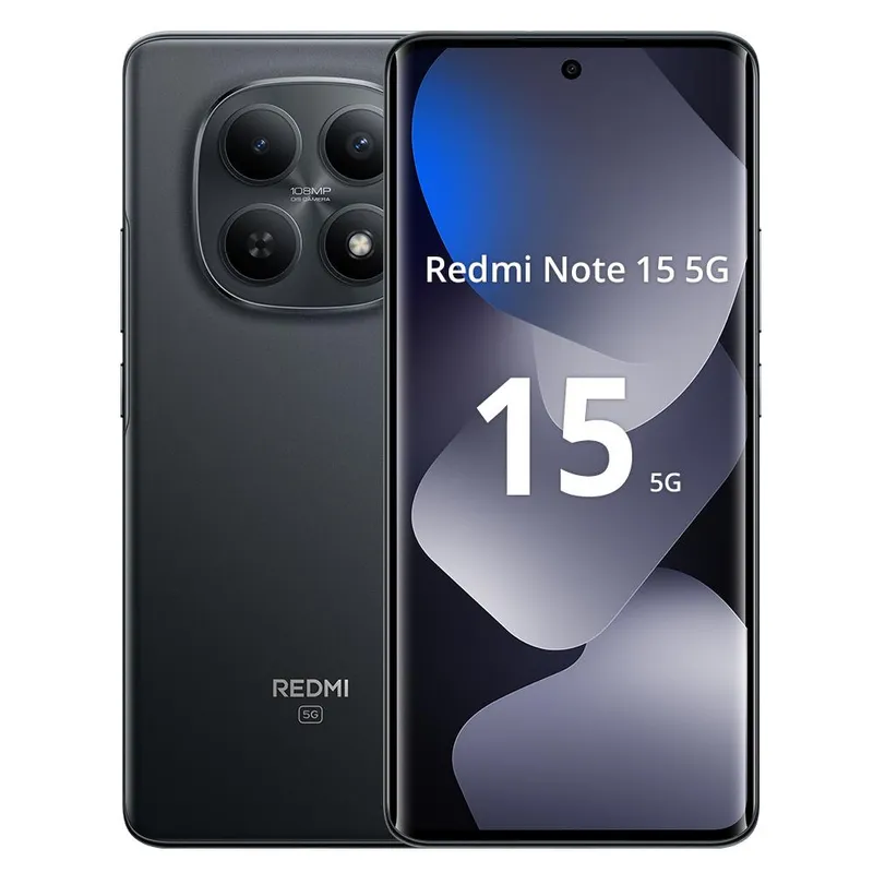 Xiaomi Redmi Note 15 5G – 5G pekskärmsmobil – dual-SIM – RAM 8 GB / Internminne 256 GB – microSD slot – OLED-skärm – 6.77″ – 2392 x 1080 pixlar (12…