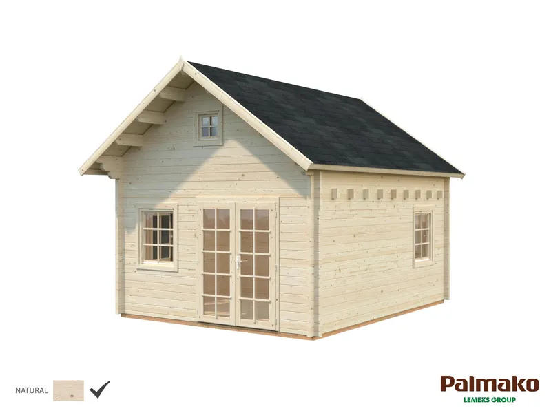 Palmako Kendra Fritidshus 19,9 m²/inv.18,4 + 17,6 m², obehandlad