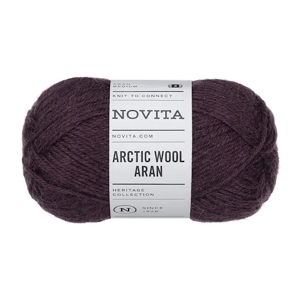 Artic Wool Aran garn 100 gr isig Bär 776 Novita