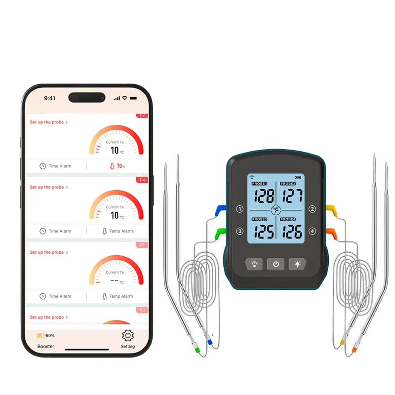 Bluegaz Trådlös grilltermometer med 4 sonder