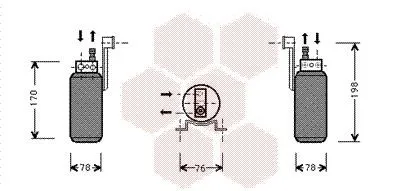 AC-torkfilter VAN WEZEL 1800D296