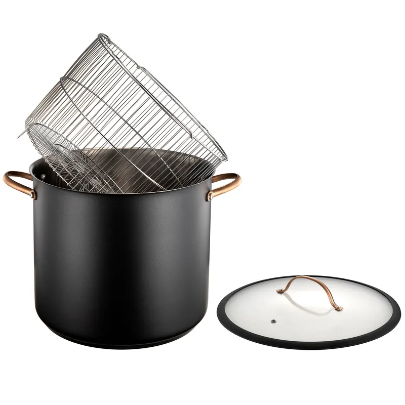 Modern house Black Copper gryta med ångkorg 18 liter