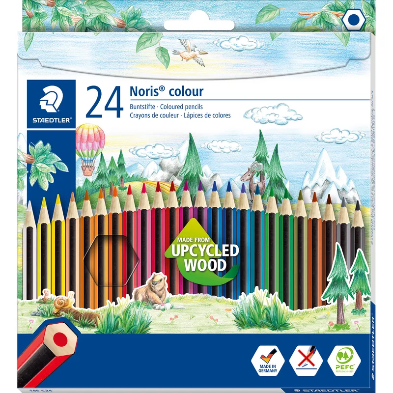 Färgpennor FSC 24-p Noris®colour Staedtler special edition Johanna Basford