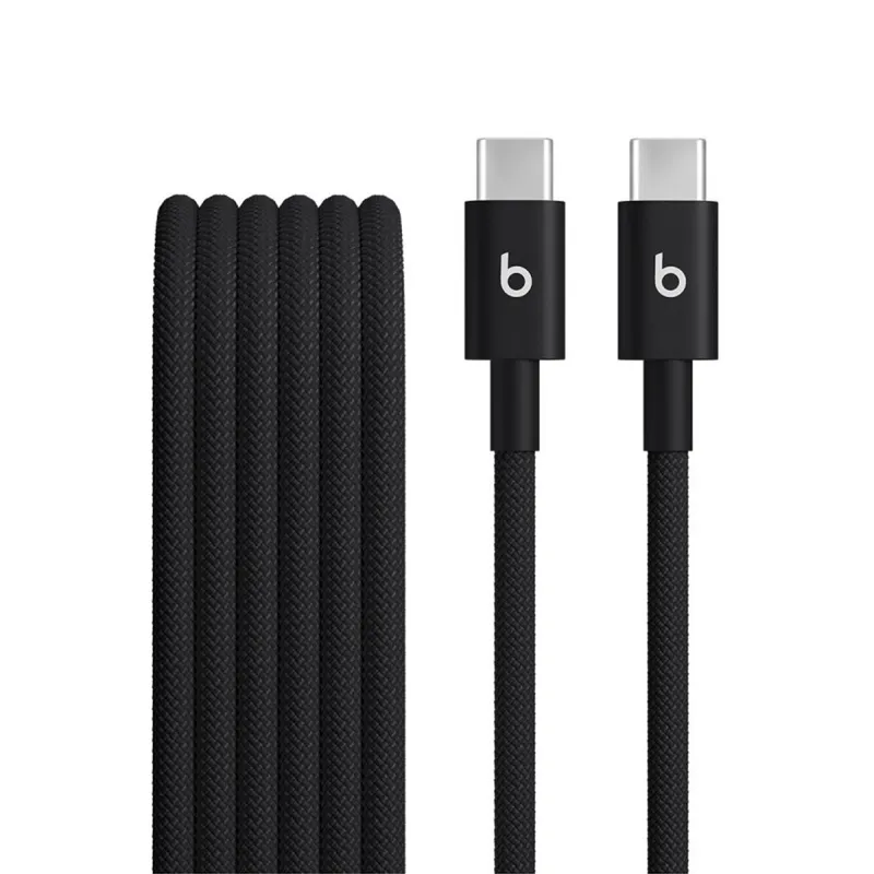 Apple Beats USB‑C to USB‑C Woven Cable (1.5 m / 5 ft) - Bolt Black