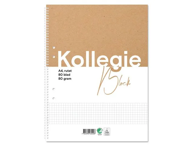 Kollegieblock FW A4 80g 80bl rut