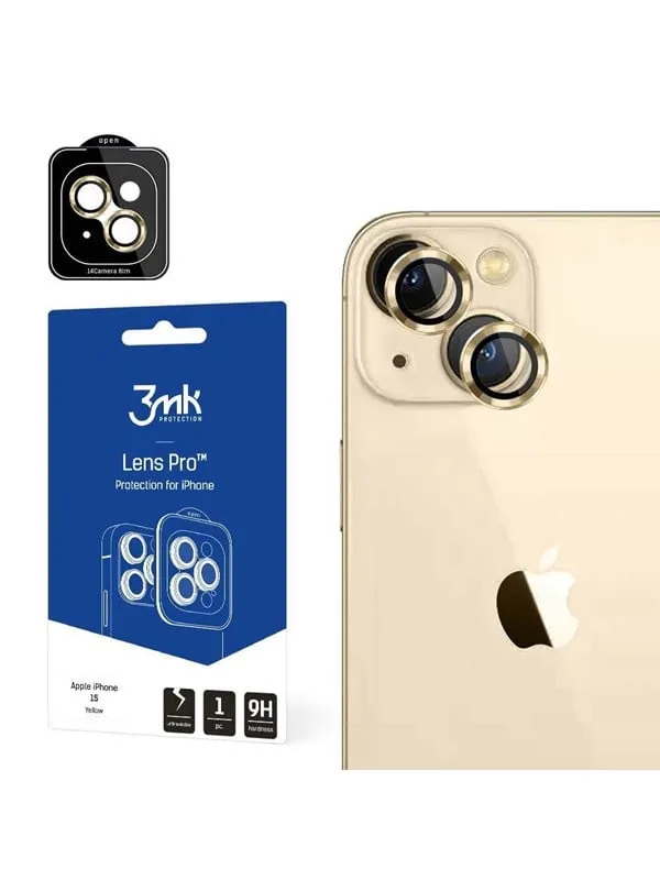 3mk Apple iPhone 15 - Lens Protection Pro Yellow
