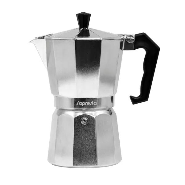 Sopresta Moka Pot Espresso kande i Aluminium - 3 Koppar - 150 ml