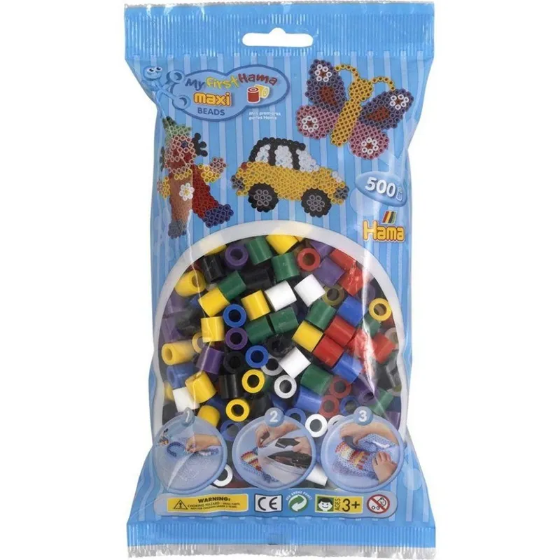 Hama Maxi Pärlor 500st Mix 00 - Hama - Leksaksaffären