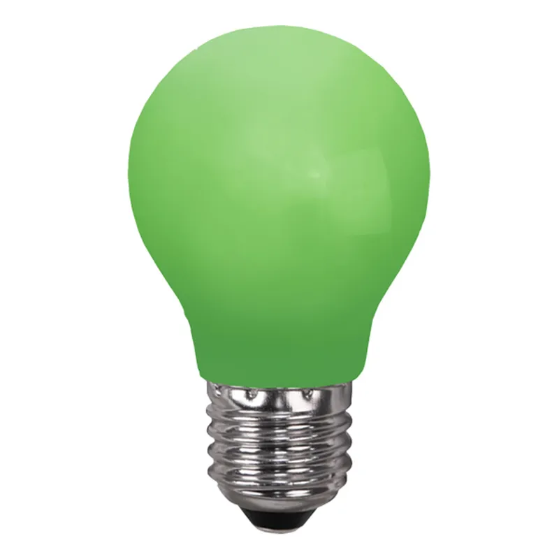 Grön LED E27 Lampa 1W