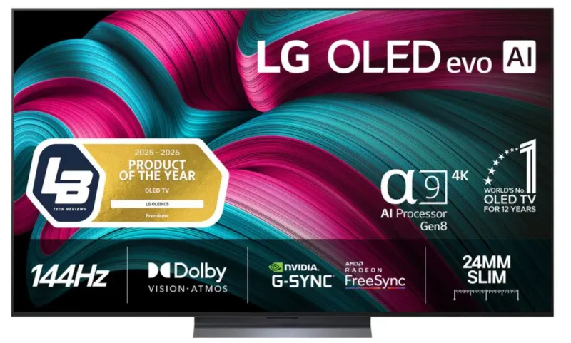 LG 65" OLED evo AI C5 4K Smart TV 2025 - OLED65C54LA