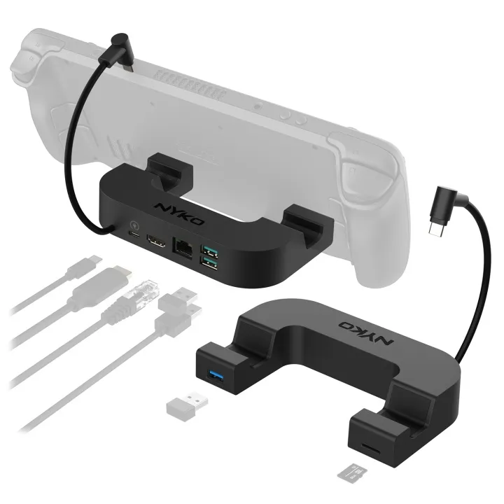 Nyko Steam Deck Power Dock 7-In-1 Usb-C Docking Station