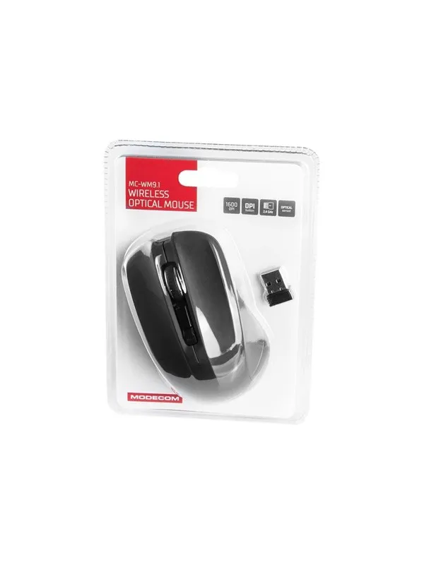 MODECOM MC-WM9.1 – Mouse – Optic – 4 knappar – Svart