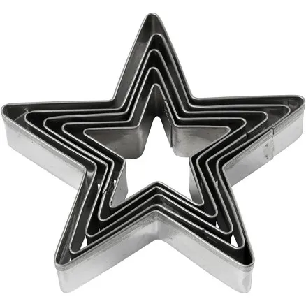 Creativ Company - Star cookie cutters 5 pcs.