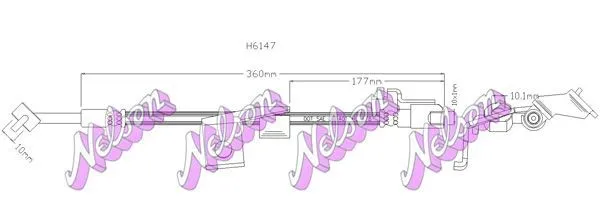 Bromsslang KAWE H6147