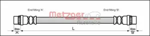 Bromsslang METZGER 4114770